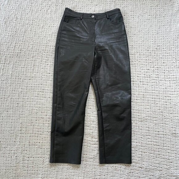 Aritzia Wilfred Dark Grey Melina Pant - Size 8 - Picture 2 of 6